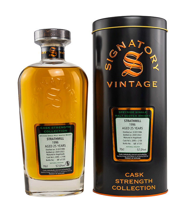 Strathmill 1996/2022 - Cask Strength Collection - Fassnummer 2095+2106 - Signatory Vintage