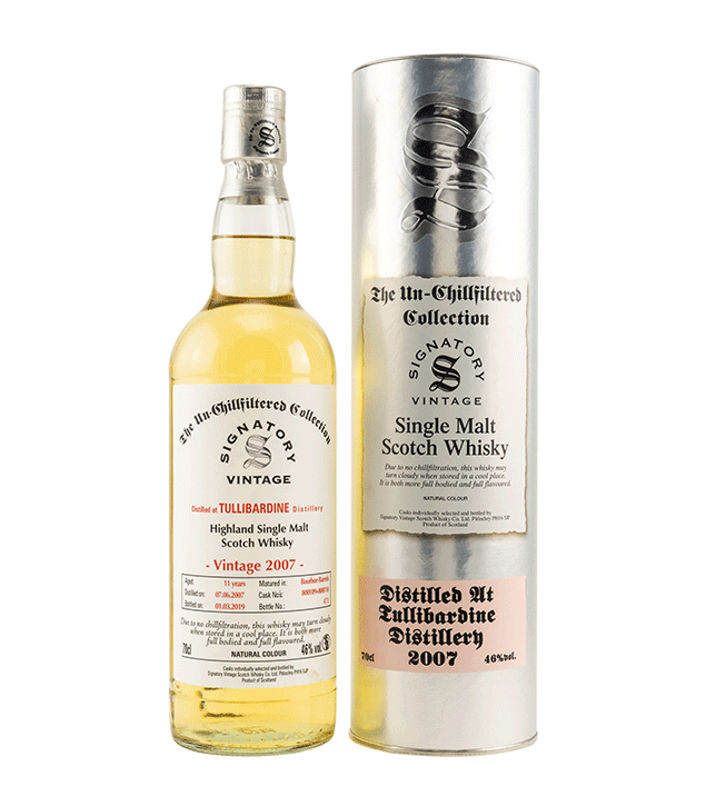 Tullibardine 2007/2019 - The Un-Chillfiltered Collection - Fassnummer 800109+800110 - Signatory Vintage