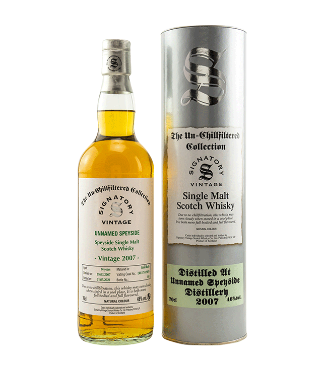 Unnamed Speyside 2007/2021 - The Un-Chillfiltered Collection - Fassnummer DRU17/A190#9 - Signatory Vintage