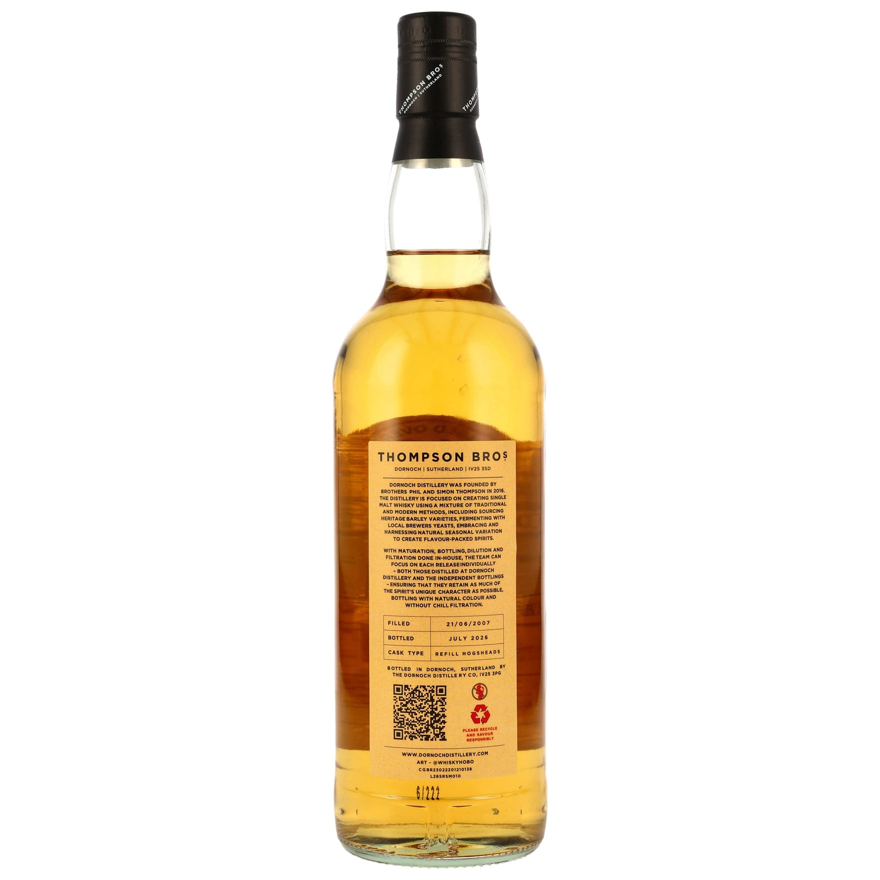 Highland Single Malt Whisky 19 Jahre - Thompson Bros.