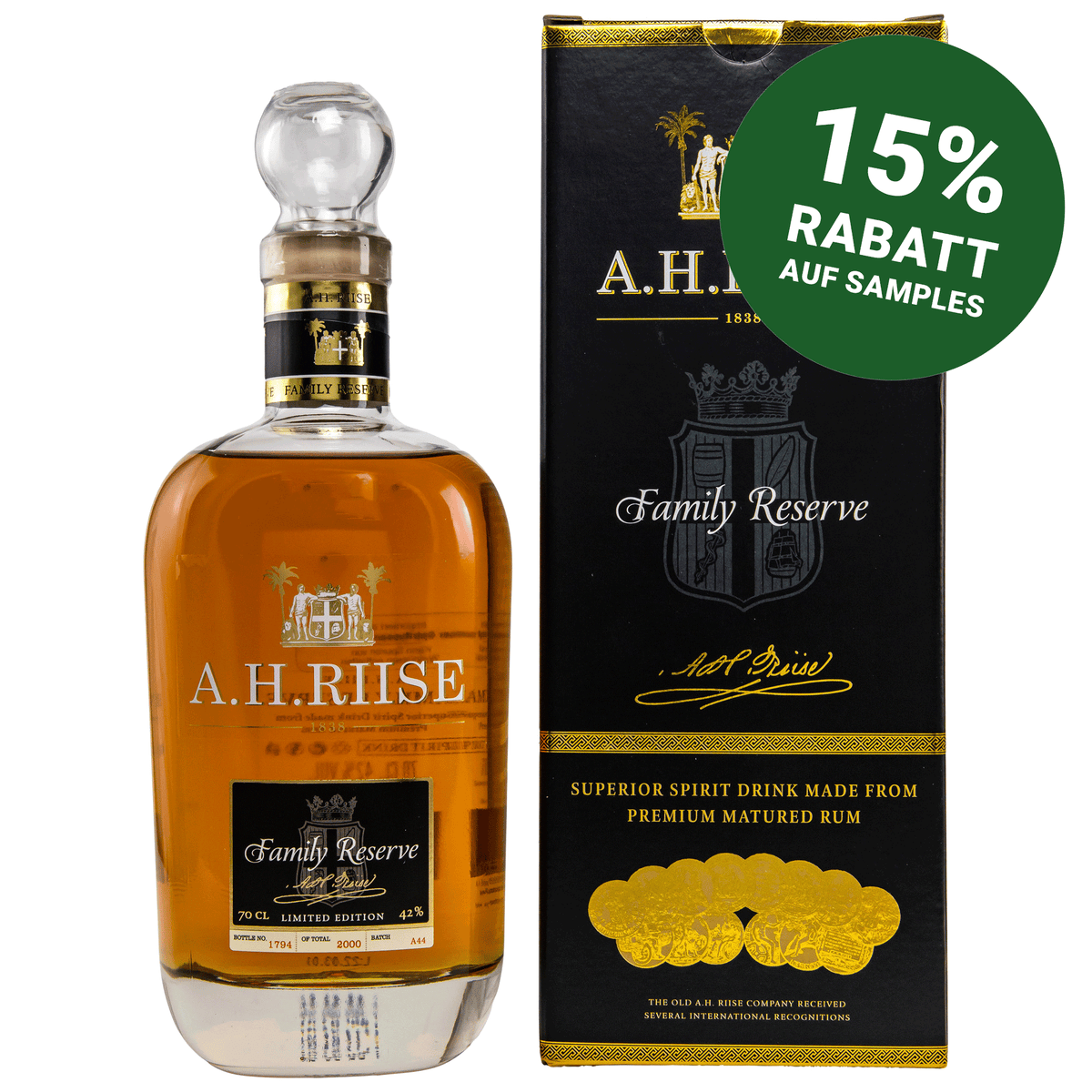 A.H. Riise Family Reserve Solera 1838