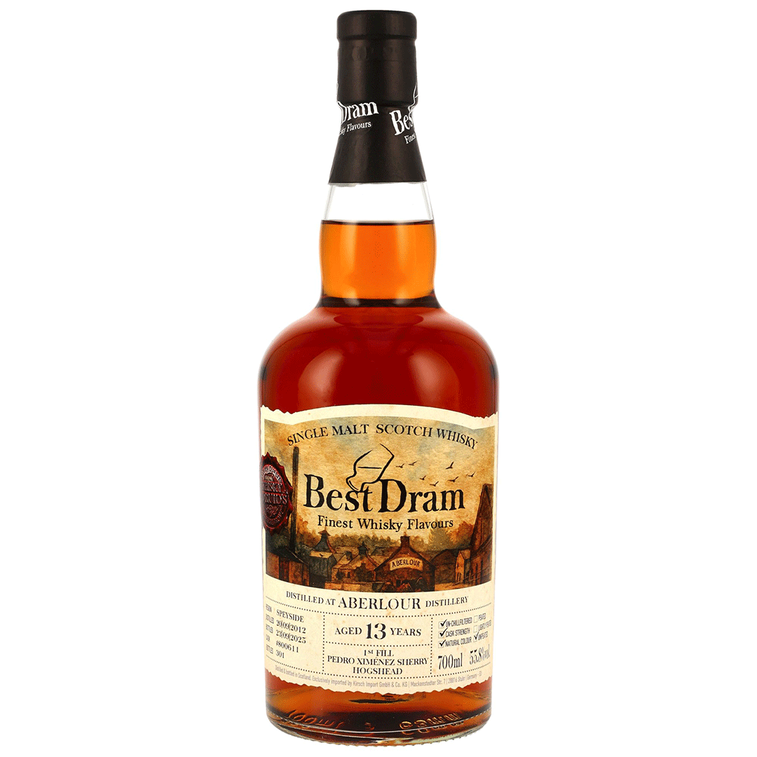 Aberlour 2012/2025 - 13 Jahre - 1st Fill PX Sherry Hogshead - Fassnummer 800611 - Best Dram