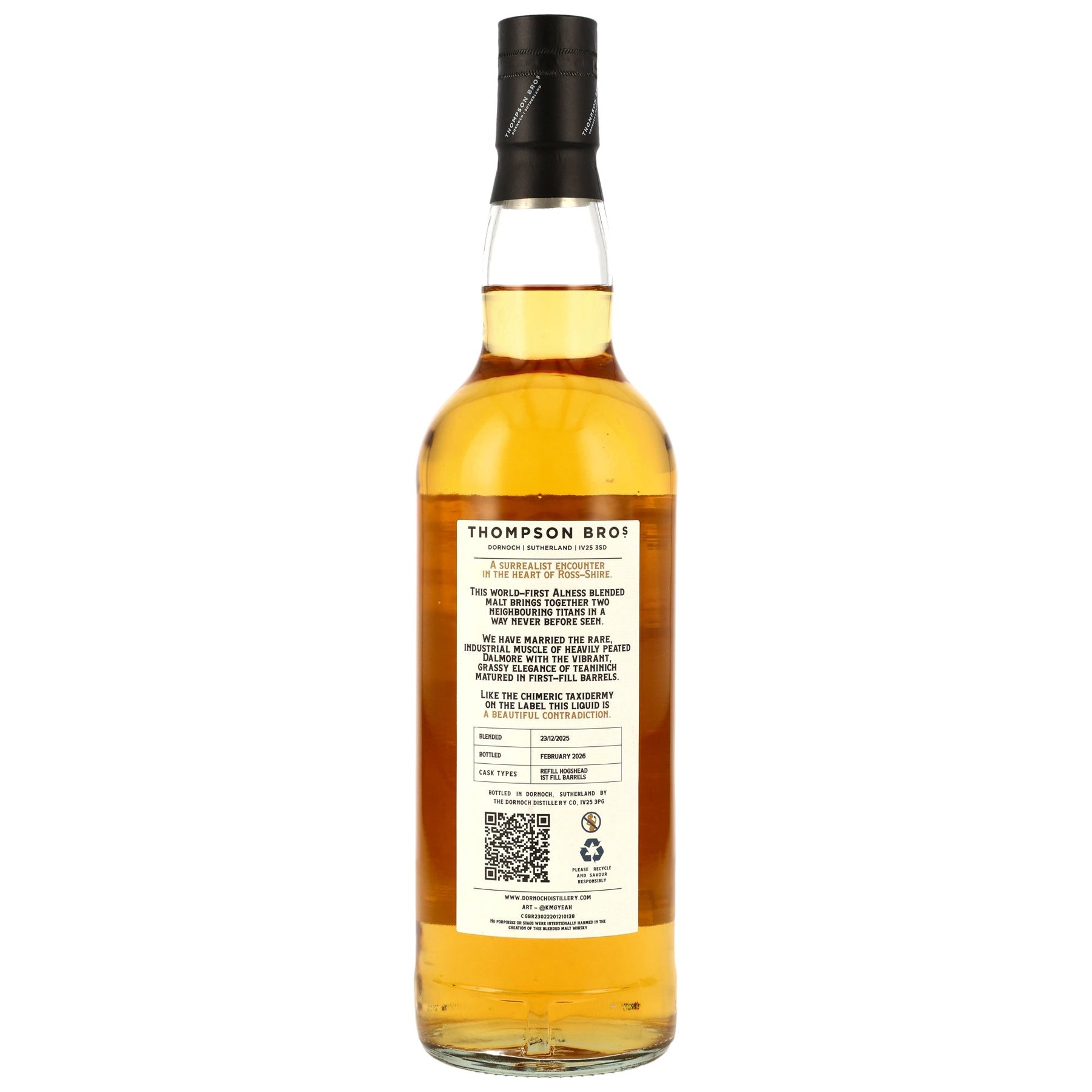 Alness 12 Jahre - Blended Malt Scotch Whisky - Thompson Bros.