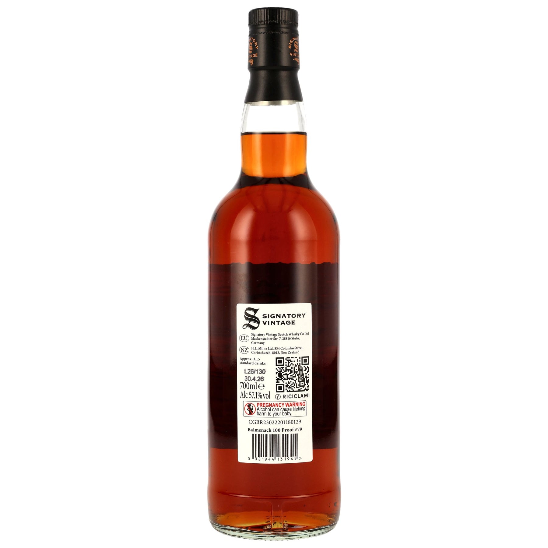 Balmenach 2016/2026 - 10 Jahre - 1st Fill Oloroso Sherry Butts Finish - Signatory 100 PROOF Edition #79