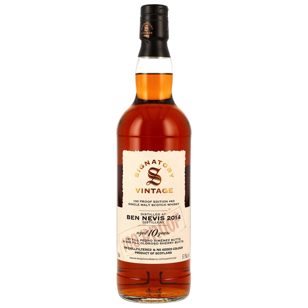 Ben Nevis 2014/2025 - 10 Jahre - Signatory 100 PROOF Edition #63