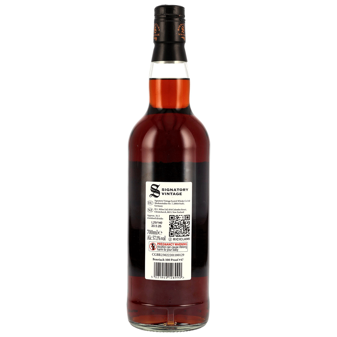 Benriach 2014/2025 - 10 Jahre - Signatory 100 PROOF Edition #47