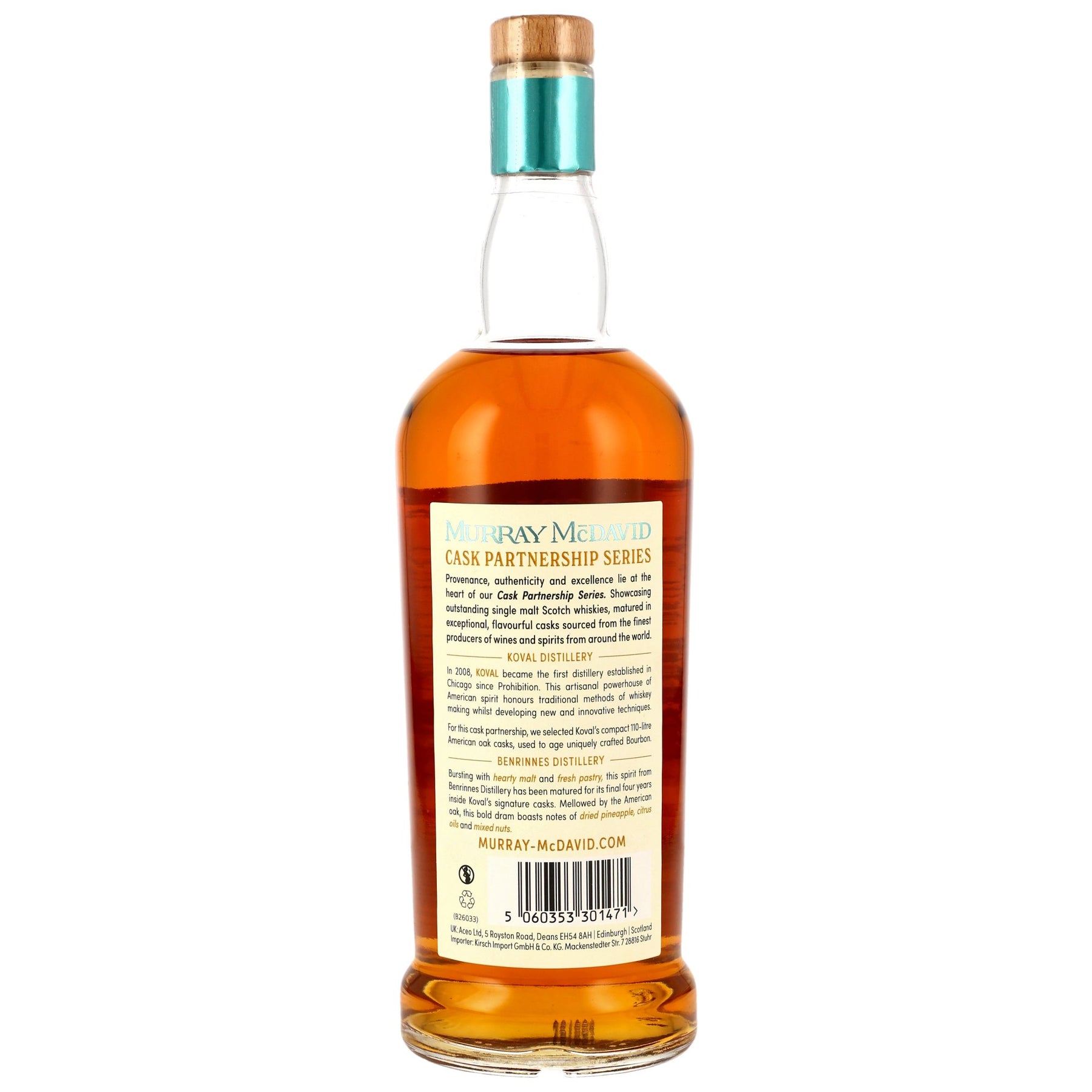 Benrinnes 2016/2026 - 9 Jahre - Koval Bourbon Cask Finish - Cask Partnership Series - Murray McDavid