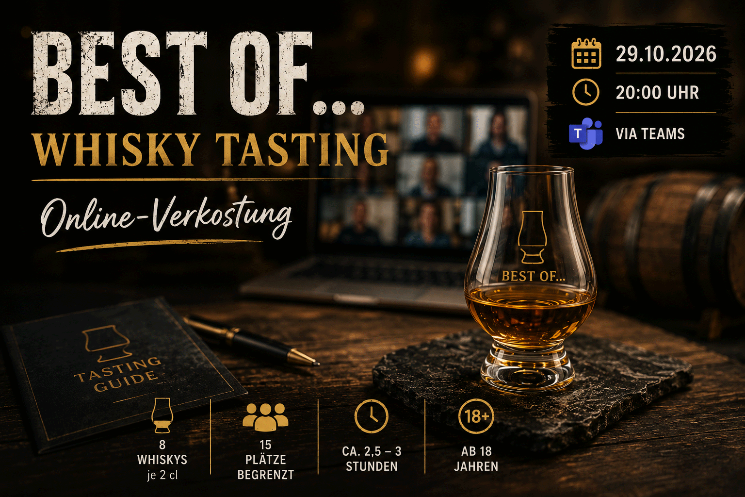 Best of... Whisky Tasting - Online Tasting am 29.10.2026
