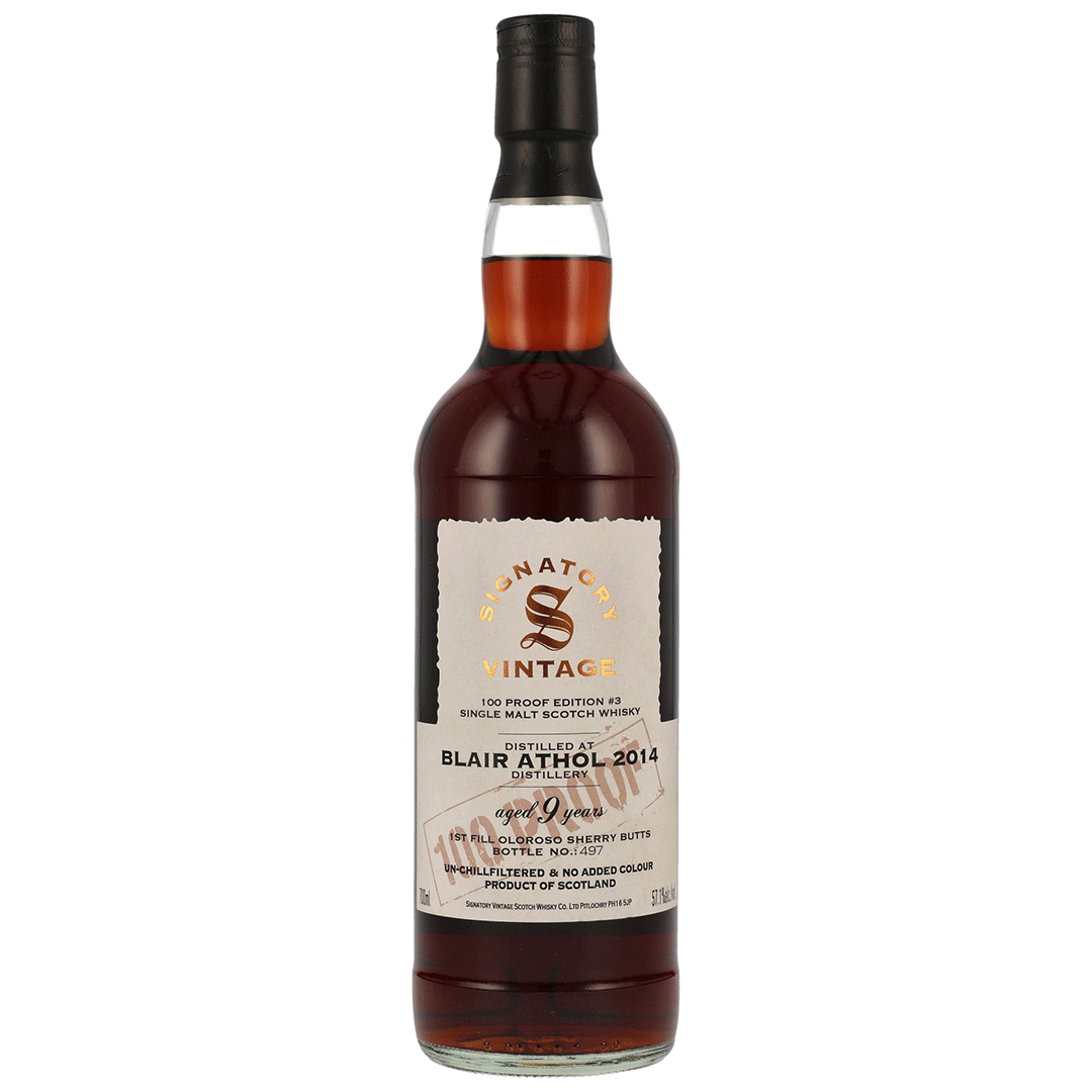 Blair Athol 2014/2023 - 9 Jahre - Signatory 100 PROOF Edition #3