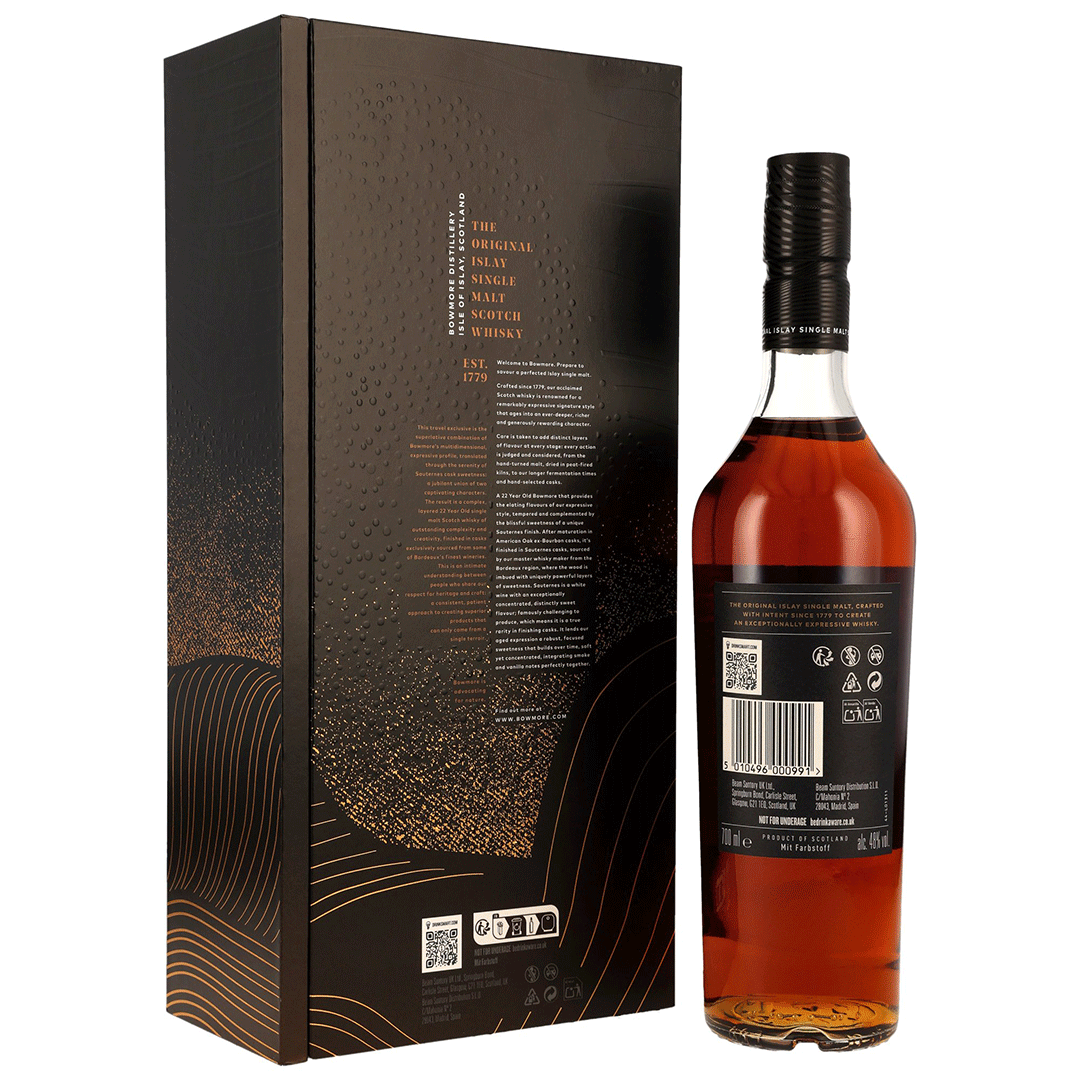 Bowmore 22 Jahre - Sauternes Cask Finish - Islay Single Malt Scotch Whisky