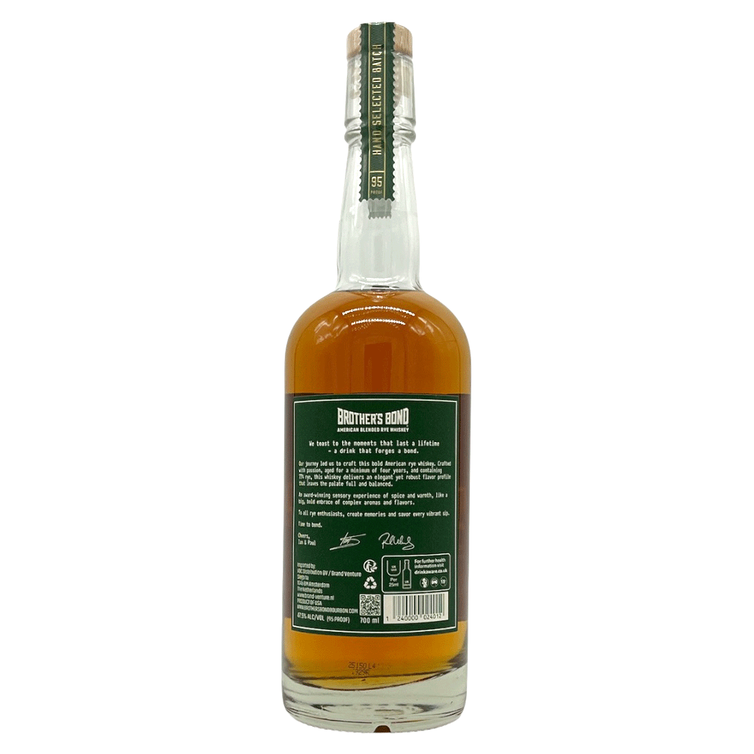 Brother's Bond - 77% Rye - Batch No. 0004 - American Blended Rye Whiskey
