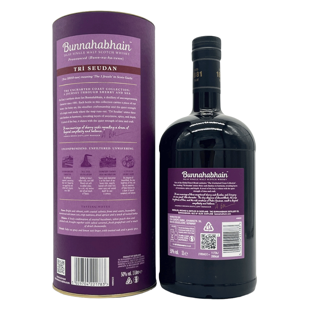 Bunnahabhain Tri Seudan - Islay Single Malt Scotch Whisky - 1,0l