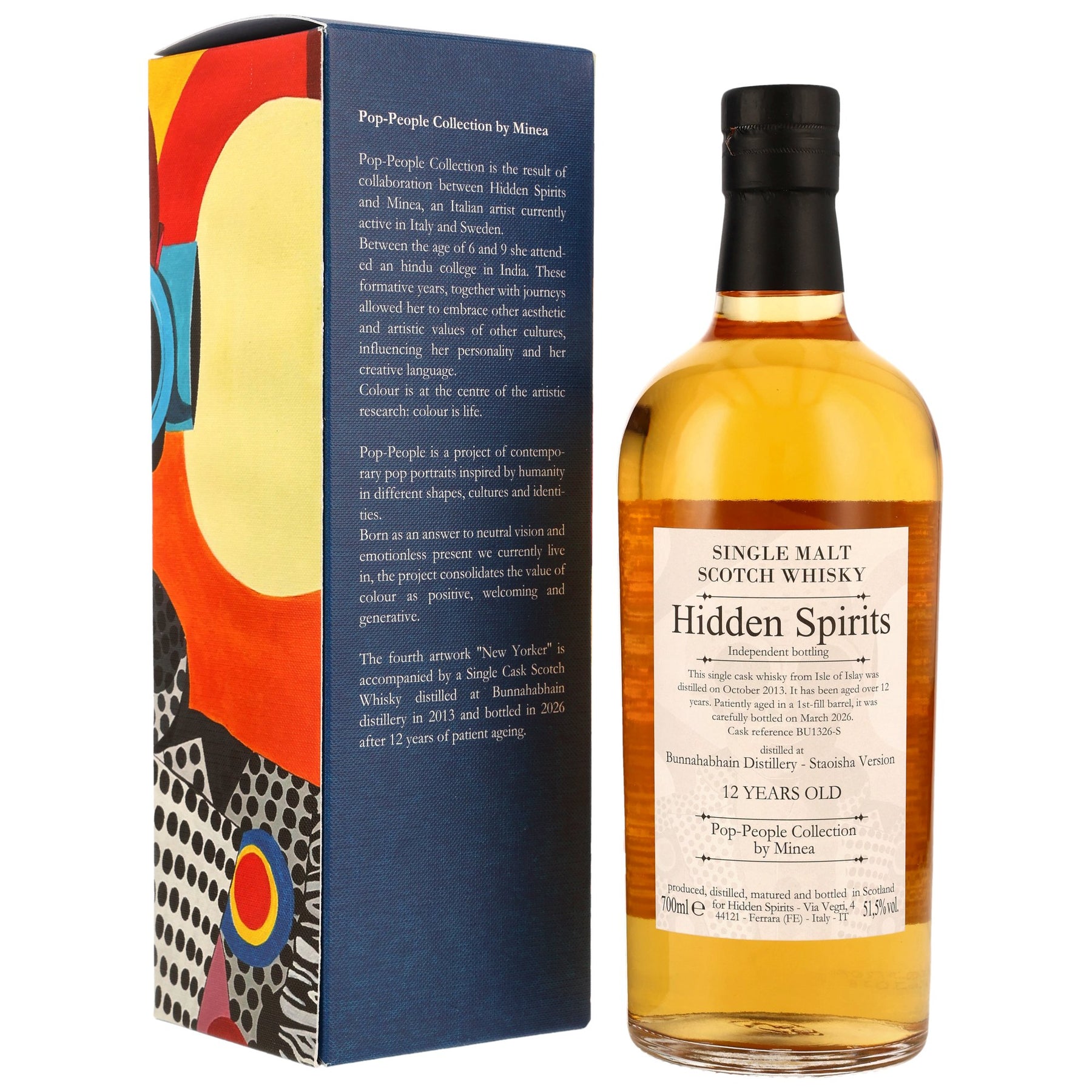 Bunnahabhain Staoisha 2013/2026 - 12 Jahre - 1st Fill Barrel - Fassnummer BU1326-S - Hidden Spirits
