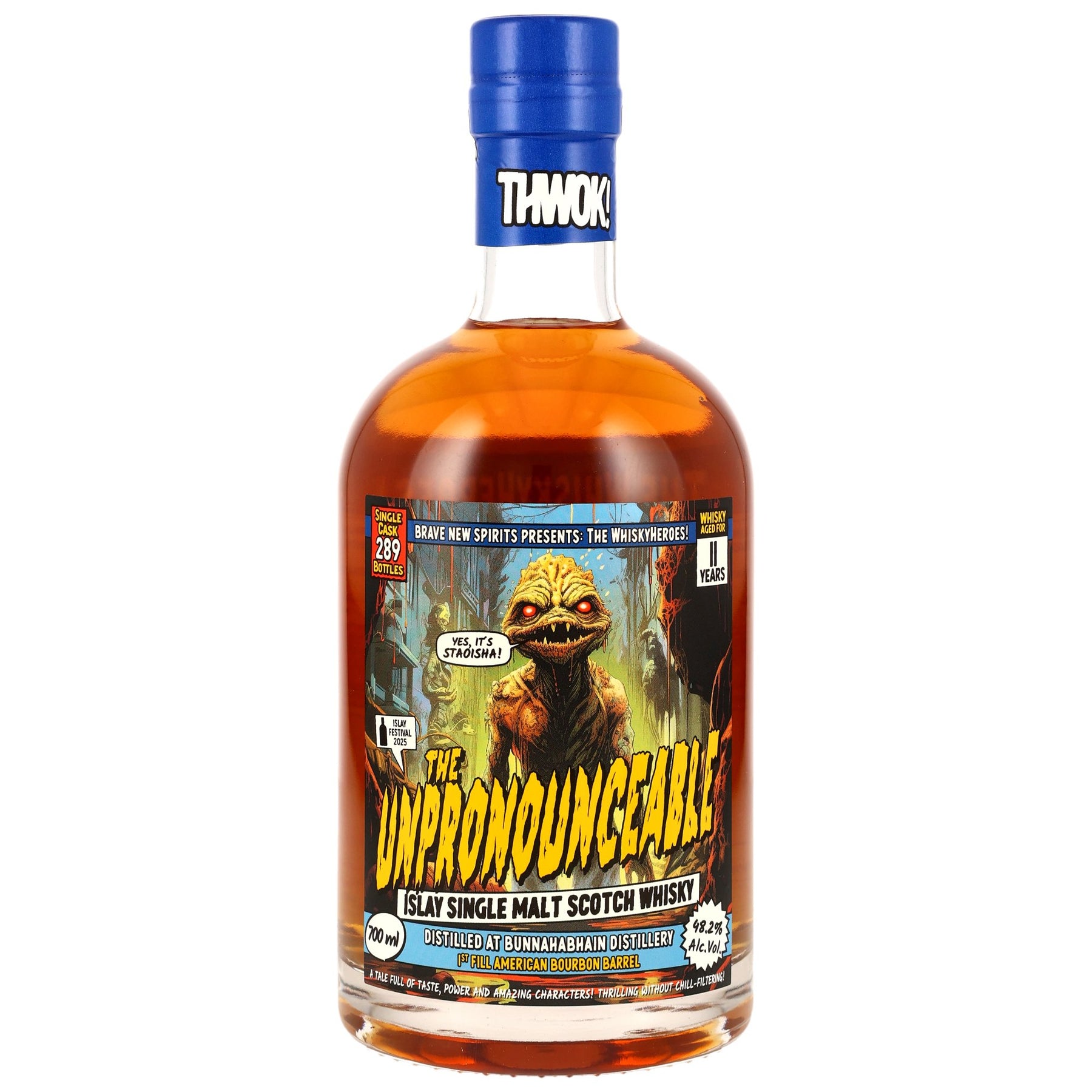 Bunnahabhain Staoisha 11 Jahre - 1st Fill Bourbon Barrel - Fassnummer 13000428/2013 - Whiskyheroes: The Unpronounceable