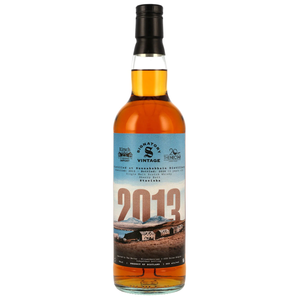 Bunnahhabhain Staoisha 2013/2026 - 12 Jahre - Sherry Butt - Fassnummer 900018 - Nectar & Kirsch