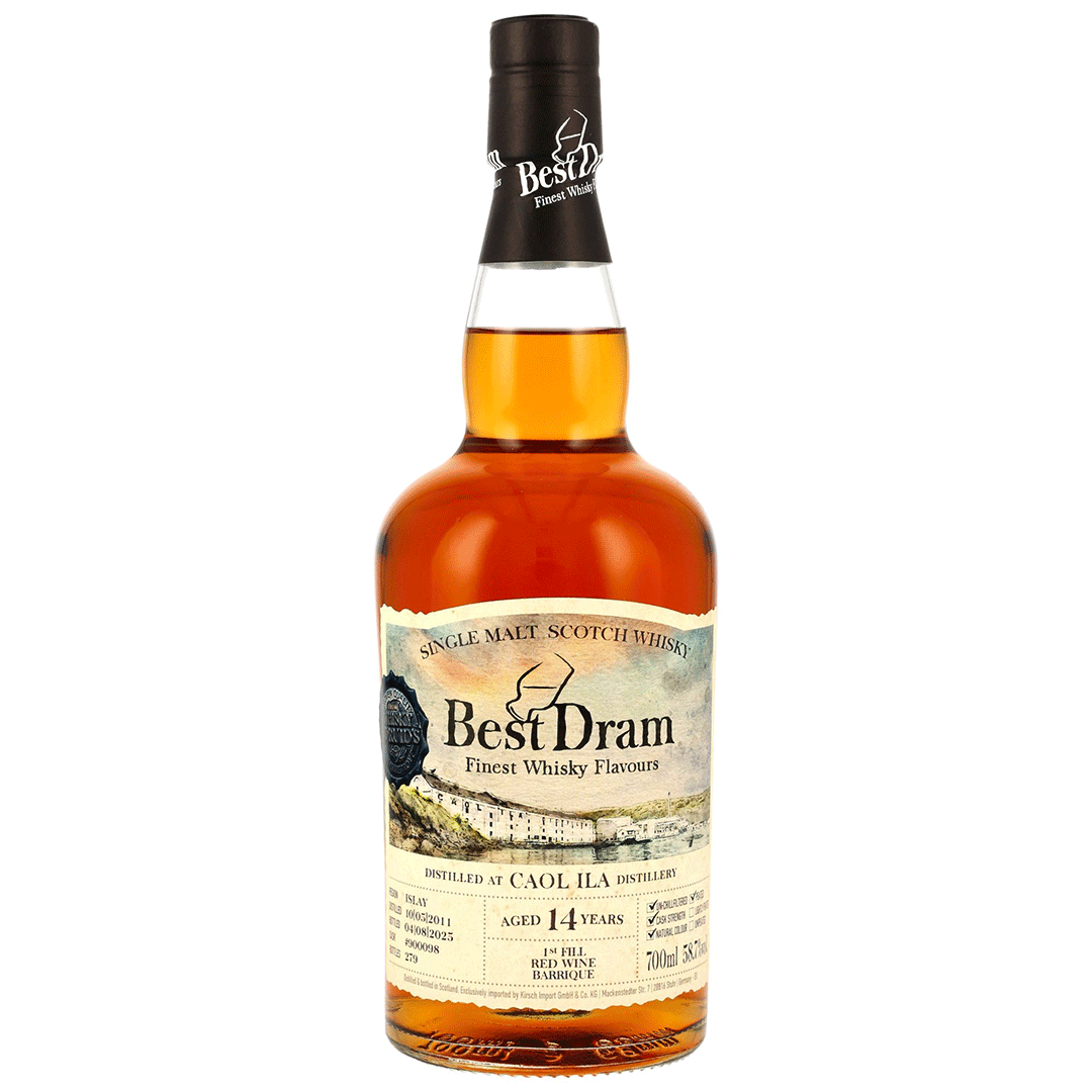 Caol Ila 2011/2025 - 14 Jahre - 1st Fill Red Wine Barrique - Fassnummer 900098 - Best Dram