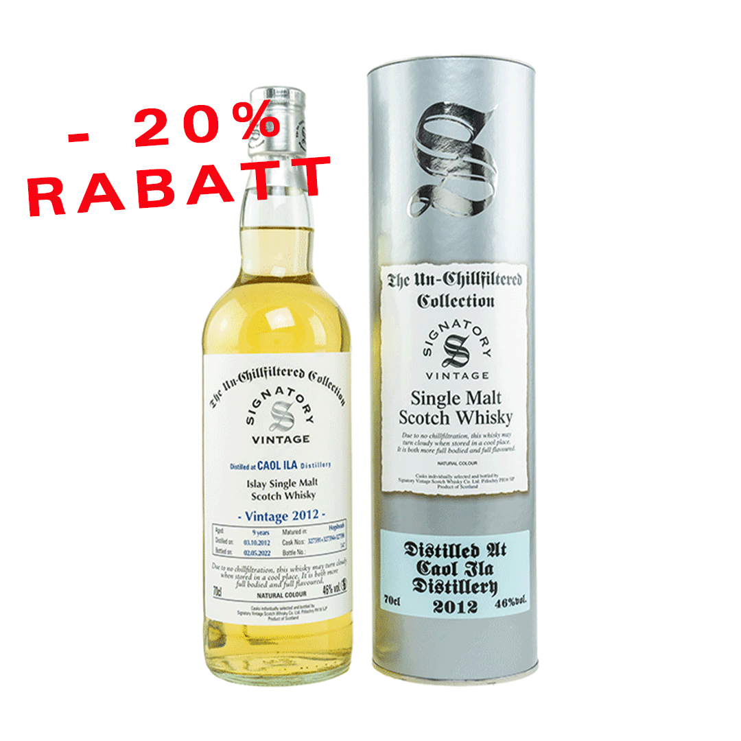 Caol Ila 2012/2022 - The Un-Chillfiltered Collection - Fassnummer 327591+327594+327598 - Signatory Vintage