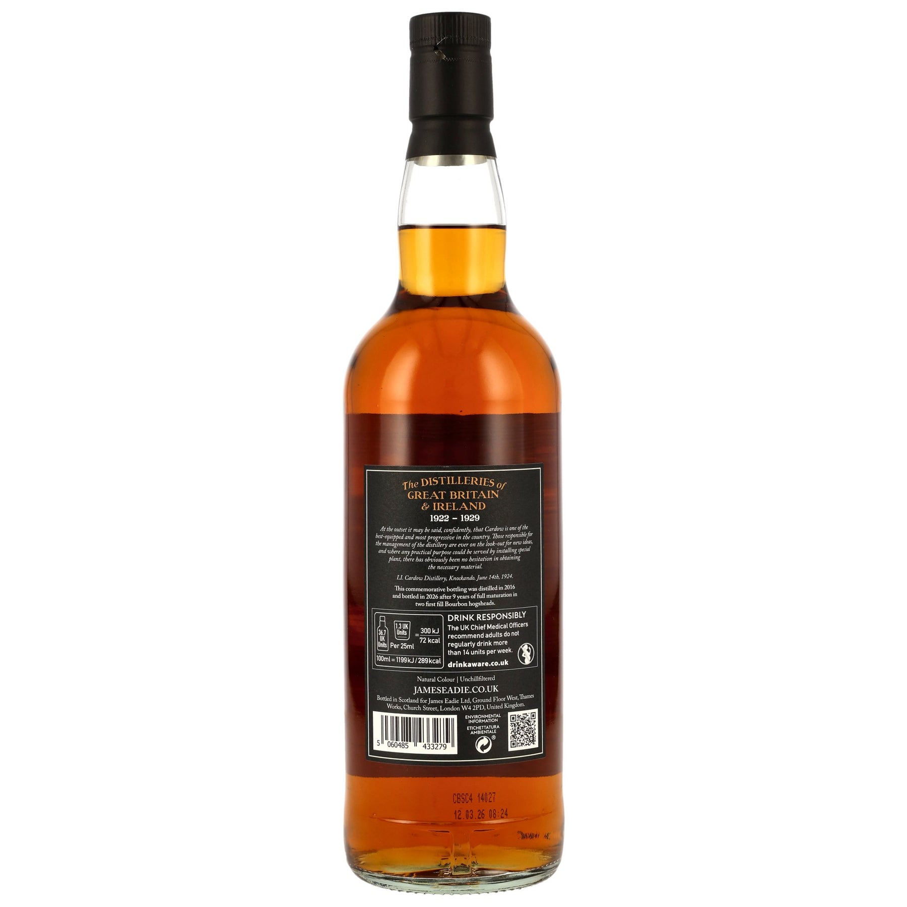 Cardhu 2016/2026 - 9 Jahre - 1st Fill Bourbon Hogsheads - James Eadie