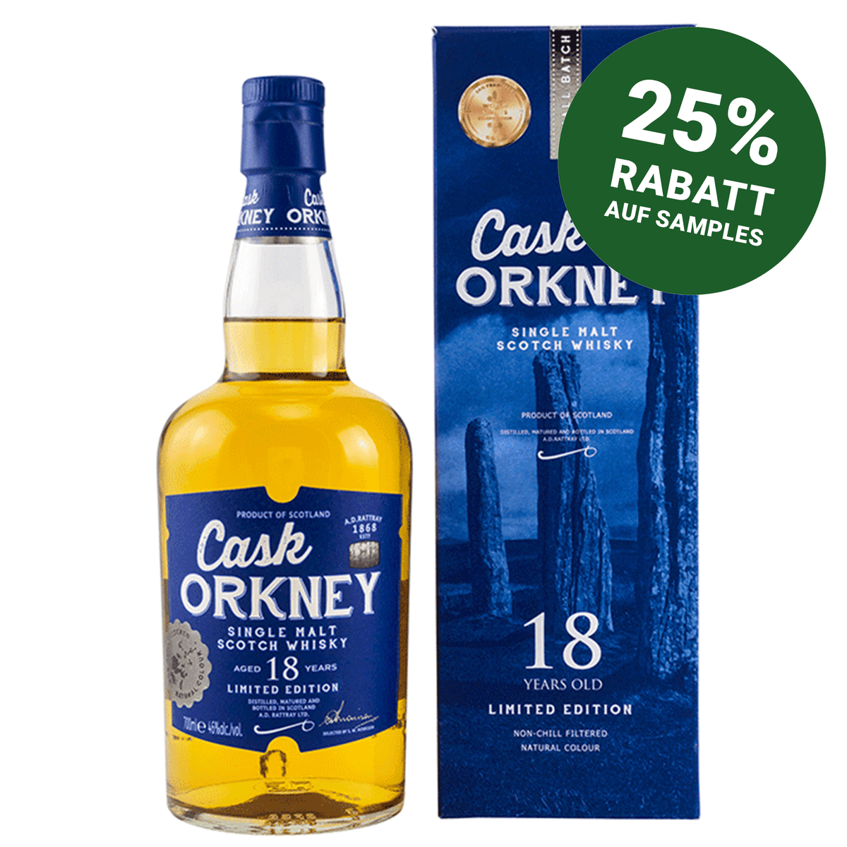 Cask Orkney Single Malt 18 Jahre - A.D.Rattray