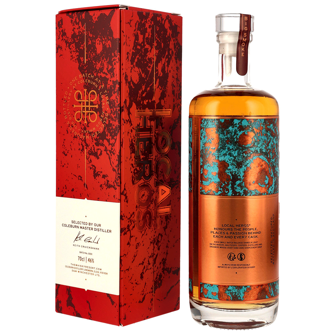 Coleburn Local Heros Big Smoke - Blended Malt Scotch Whisky