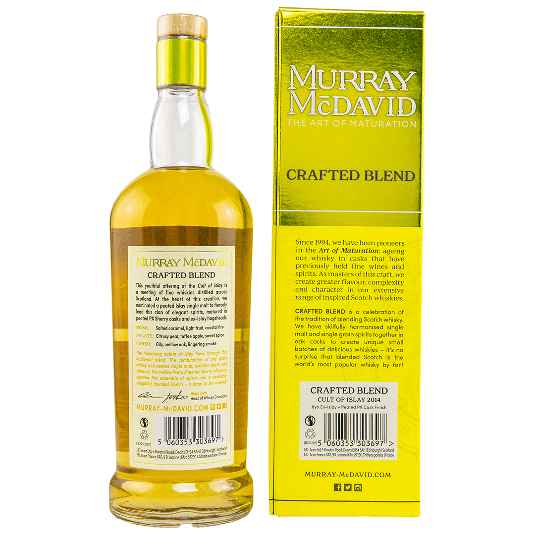 Cult of Islay 2014/2022 - 8 Jahre - Ex Islay Cask + Peated PX Cask Finish - Murray McDavid
