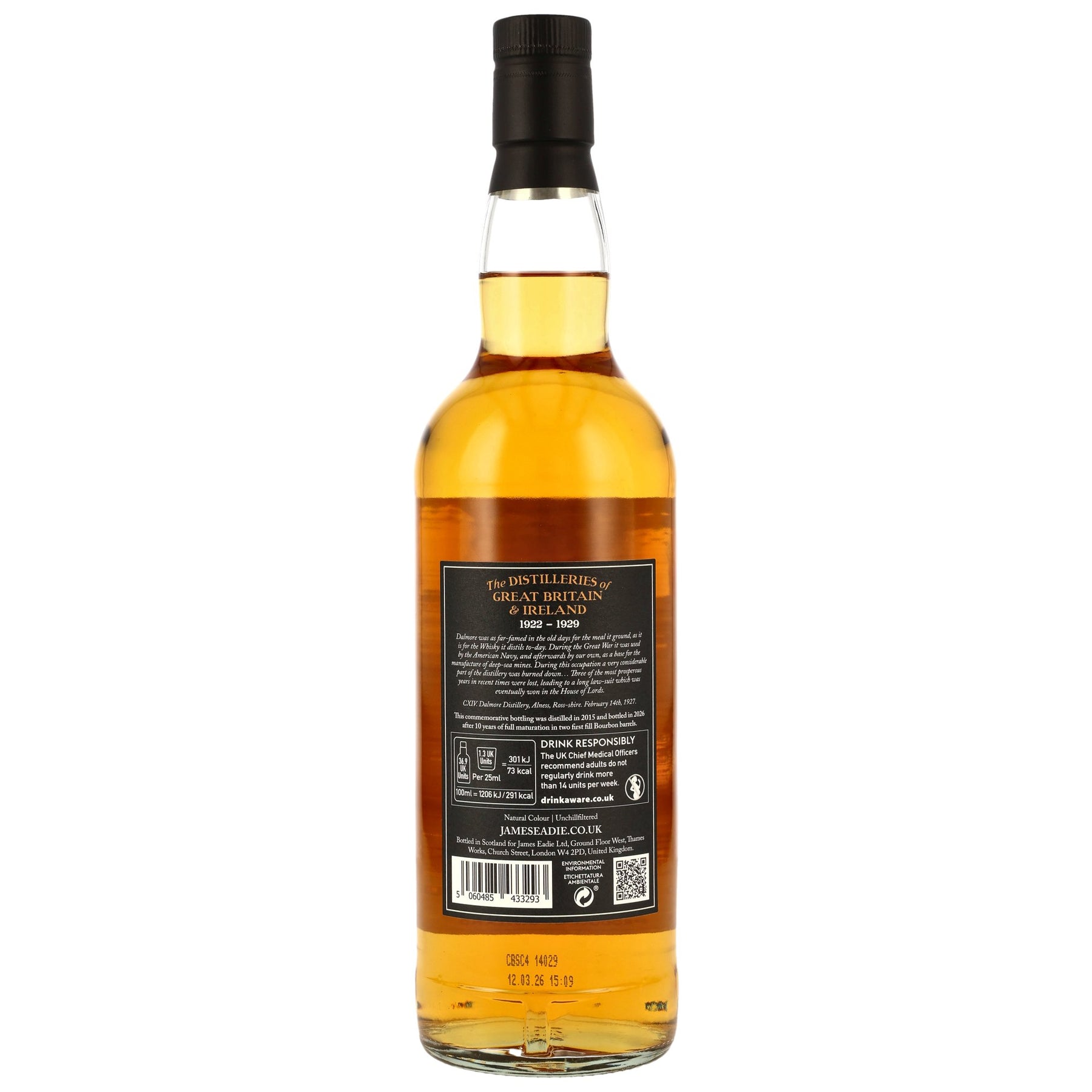 Dalmore 2015/2026 - 10 Jahre - 1st Fill Bourbon Barrels - James Eadie