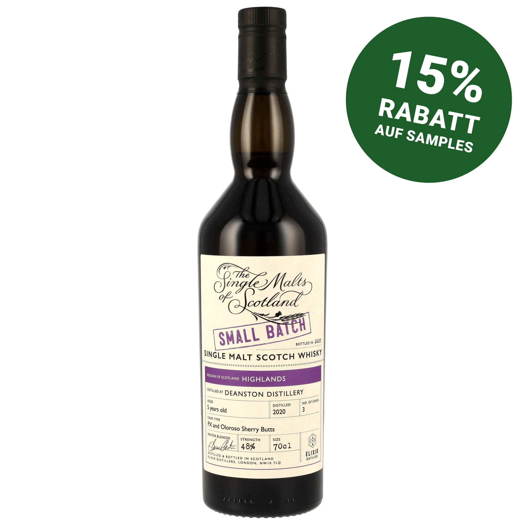 Deanston 2020/2025 - 5 Jahre - PX & Oloroso Sherry Butts - Small Batch - The Single Malts of Scotland