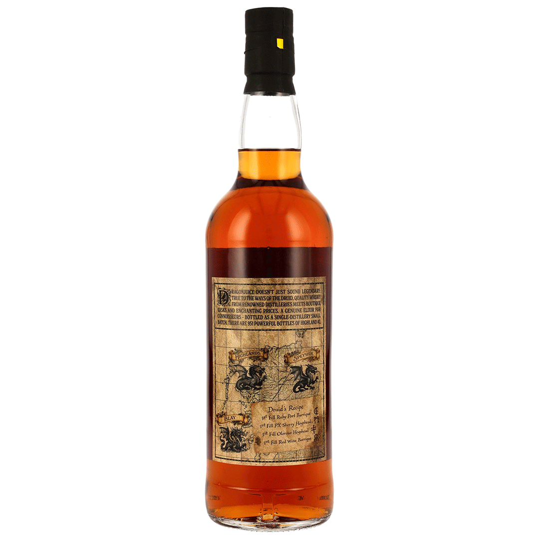 Dragonjuice 10 Jahre Highlands - Peated Single Malt Whisky - Batch #2 - Whisky Druid