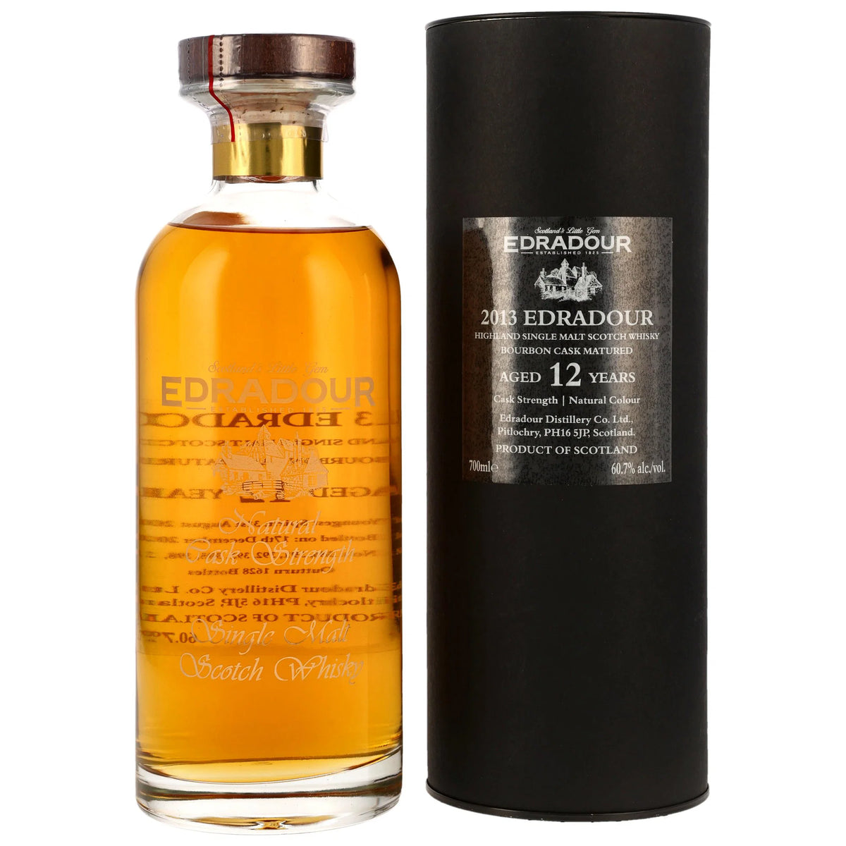 Edradour 2013/2025 - 12 Jahre - Bourbon Cask Matured - Natural Cask Strength - Fassnummer 386, 391, 392, 393, 395, 398, 399, 400 - Ibisco