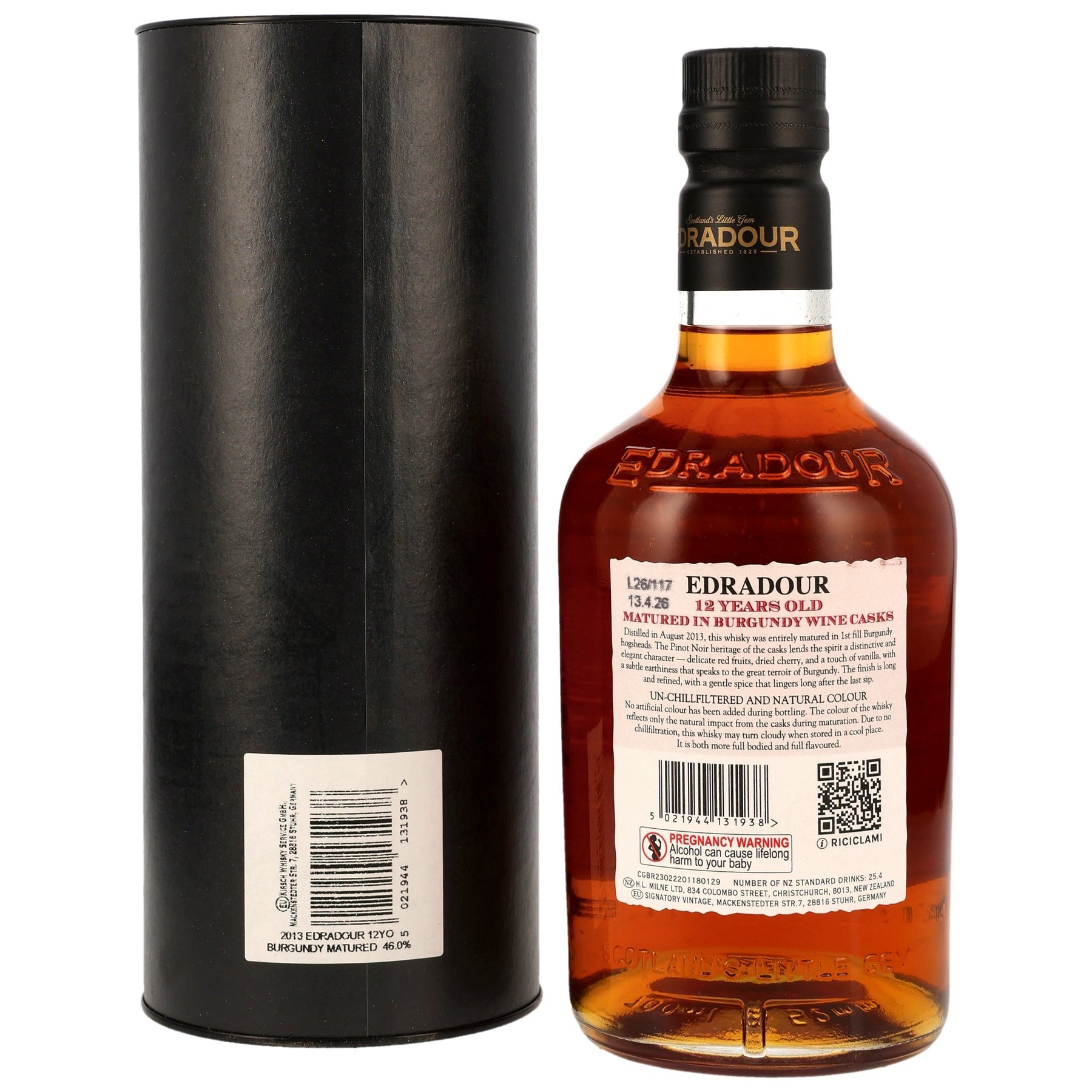 Edradour 2013/2026 - 12 Jahre - 1st Fill Burgundy Wine Casks - Small Batch