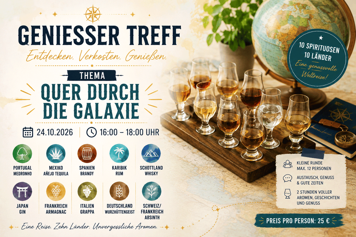 Geniesser Treff - Thema Quer durch die Galaxie am 24.10.2026