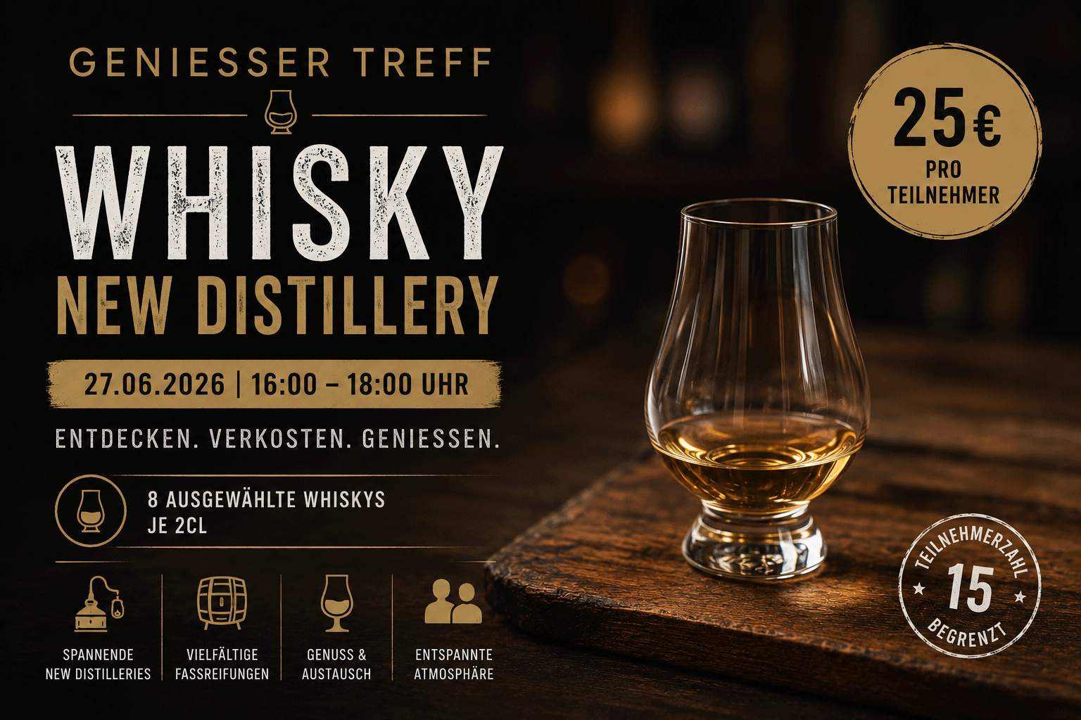 Geniesser Treff - Thema Whisky New Distillery am 27.06.2026