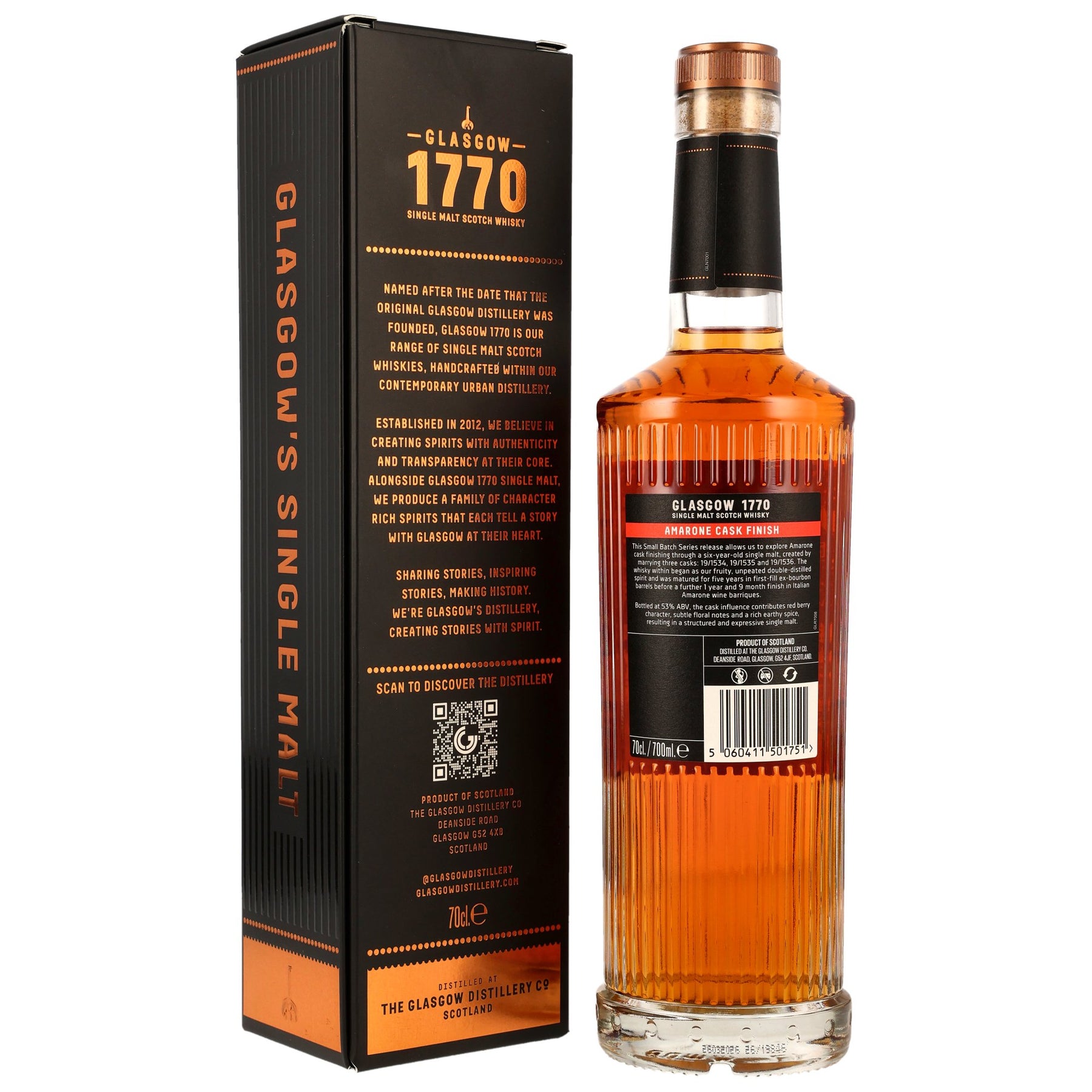 Glasgow 1770 - 2019/2026 - 6 Jahre - Amarone Cask Finish