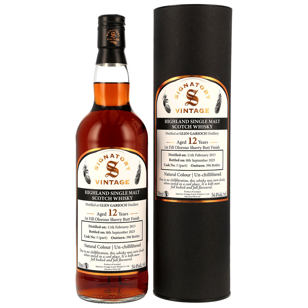 Glen Garioch 2013/2025 - 12 Jahre - 1st Fill Oloroso Sherry Cask Finish - Fassnummer 3 - Signatory Vintage