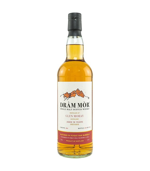 Glen Moray 10 Jahre - Madeira Cask Finish - Fassnummer 180 - Dram Mor