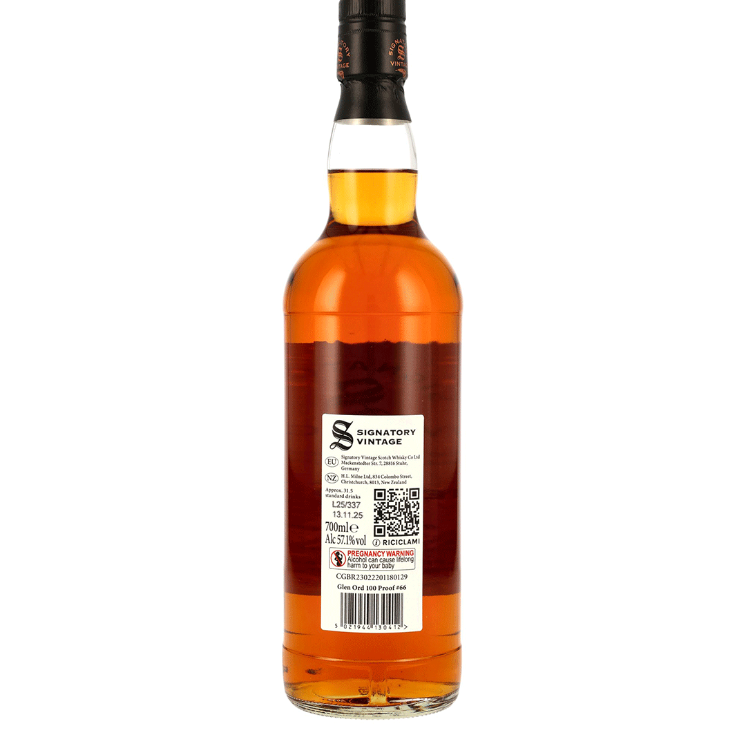 Glen Ord 2016/2025 - 9 Jahre - 1st & 2nd Fill Oloroso Sherry Casks - Signatory 100 PROOF Edition #66