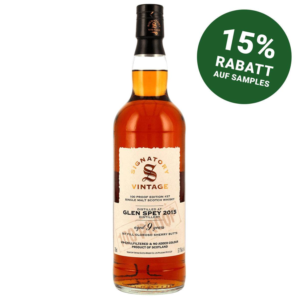 Glen Spey 2015/2025 - 9 Jahre - Signatory 100 PROOF Edition #37