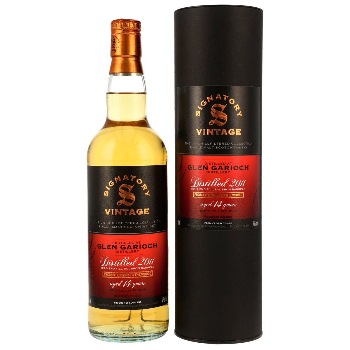 Glen Garioch 2011/2026 - 14 Jahre - 1st and 2nd Fill Bourbon Barrels - The Un-Chillfiltered Collection - Signatory Vintage