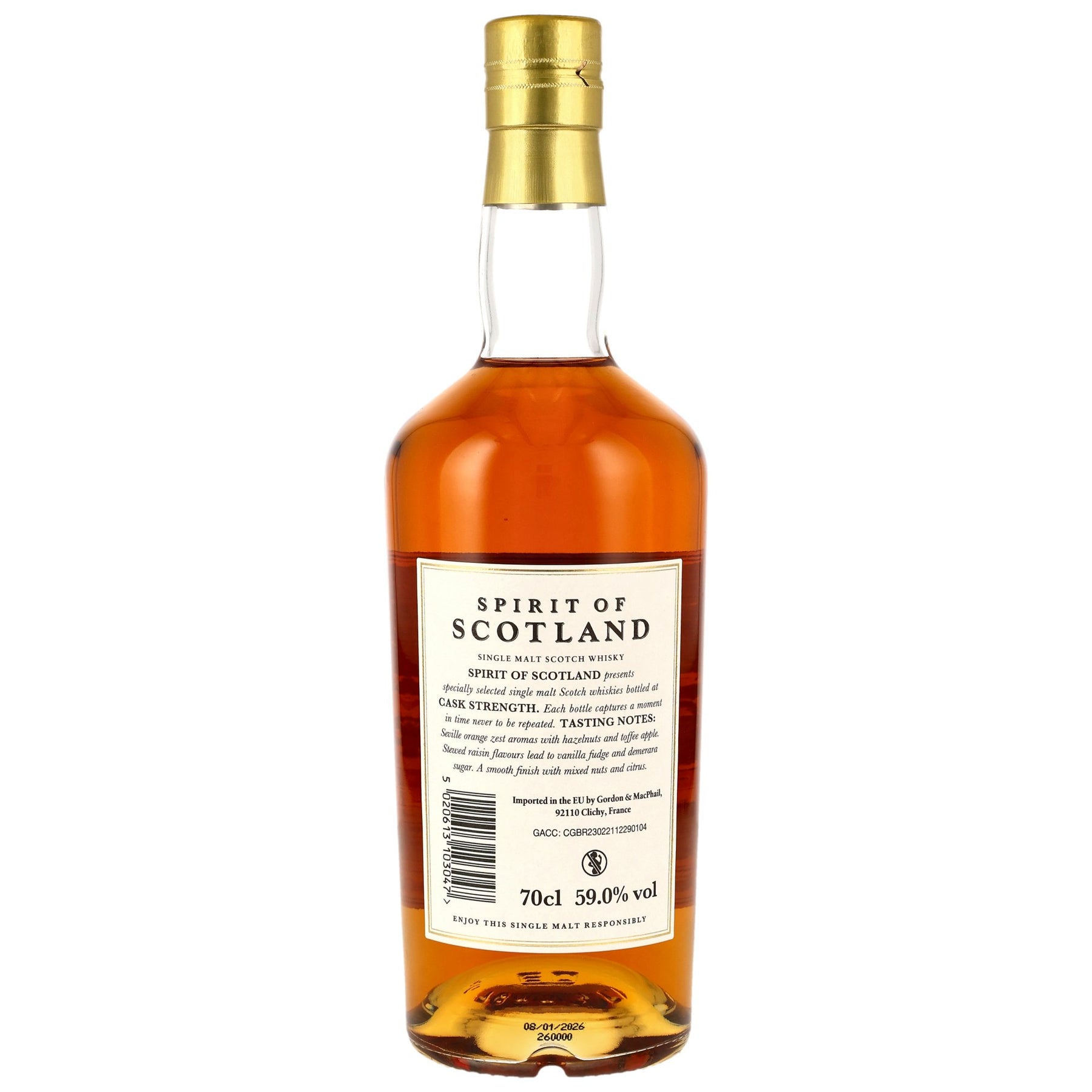 Glen Grant 2015/2026 - 10 Jahre - 1st Fill Sherry Hogshead - Fassnummer 5841 - Spirit of Scotland - Gordon & MacPhail