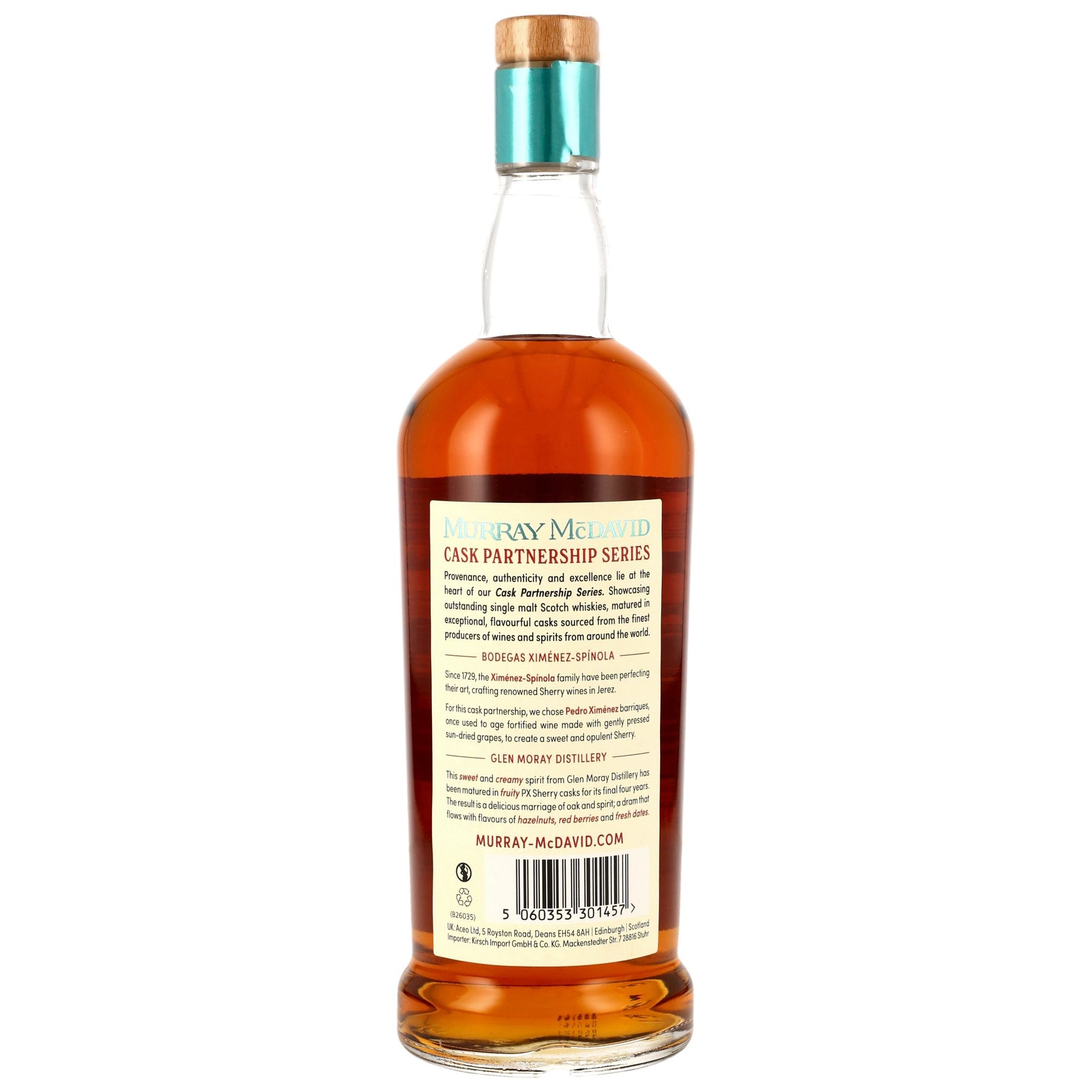 Glen Moray 2017/2026 - 8 Jahre - PX Sherry Cask Finish - Cask Partnership Series - Murray McDavid