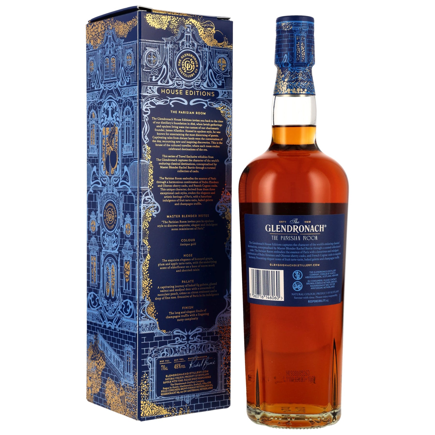 Glendronach The Parisian Room - Sherry & Cognac Cask Matured - House Edition