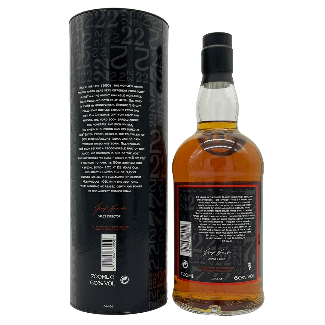 Glenfarclas 105 - 22 Jahre -Cask Strength - Highland Single Malt Scotch Whisky