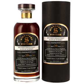 Glenlivet 2006/2026 - 20 Jahre - 1st Fill Oloroso Sherry Hogshead - Fassnummer 900625 - Signatory Cask Strength - Ibisco Decanter