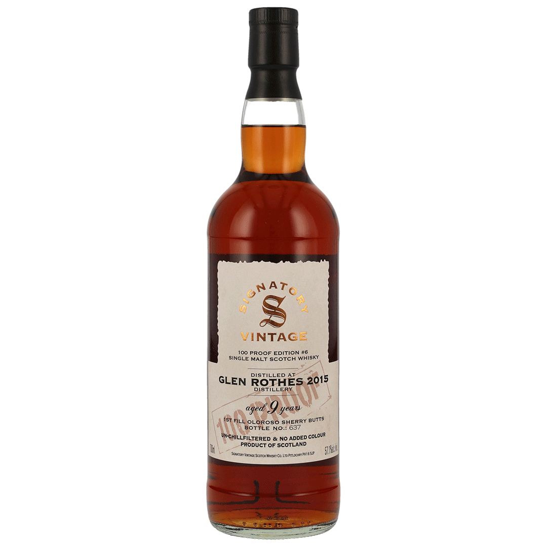 Glenrothes 2014/2024 - 9 Jahre - Signatory 100 PROOF Edition #6