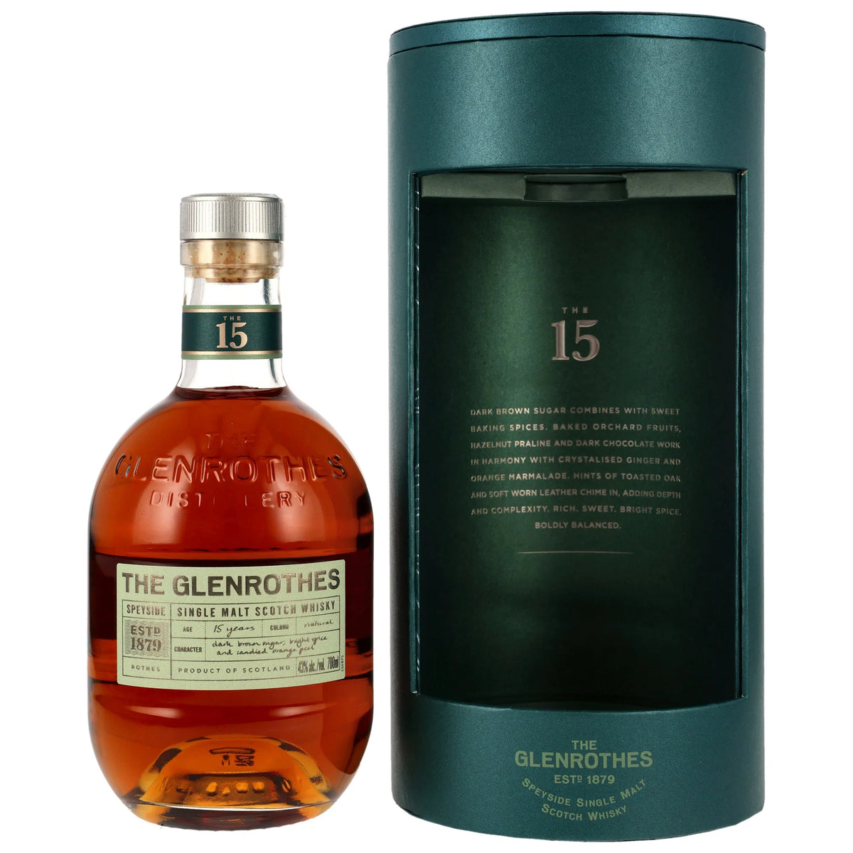 Glenrothes 15 Jahre - European Oak Sherry Seasoned Cask - Speyside Single Malt Scotch Whisky
