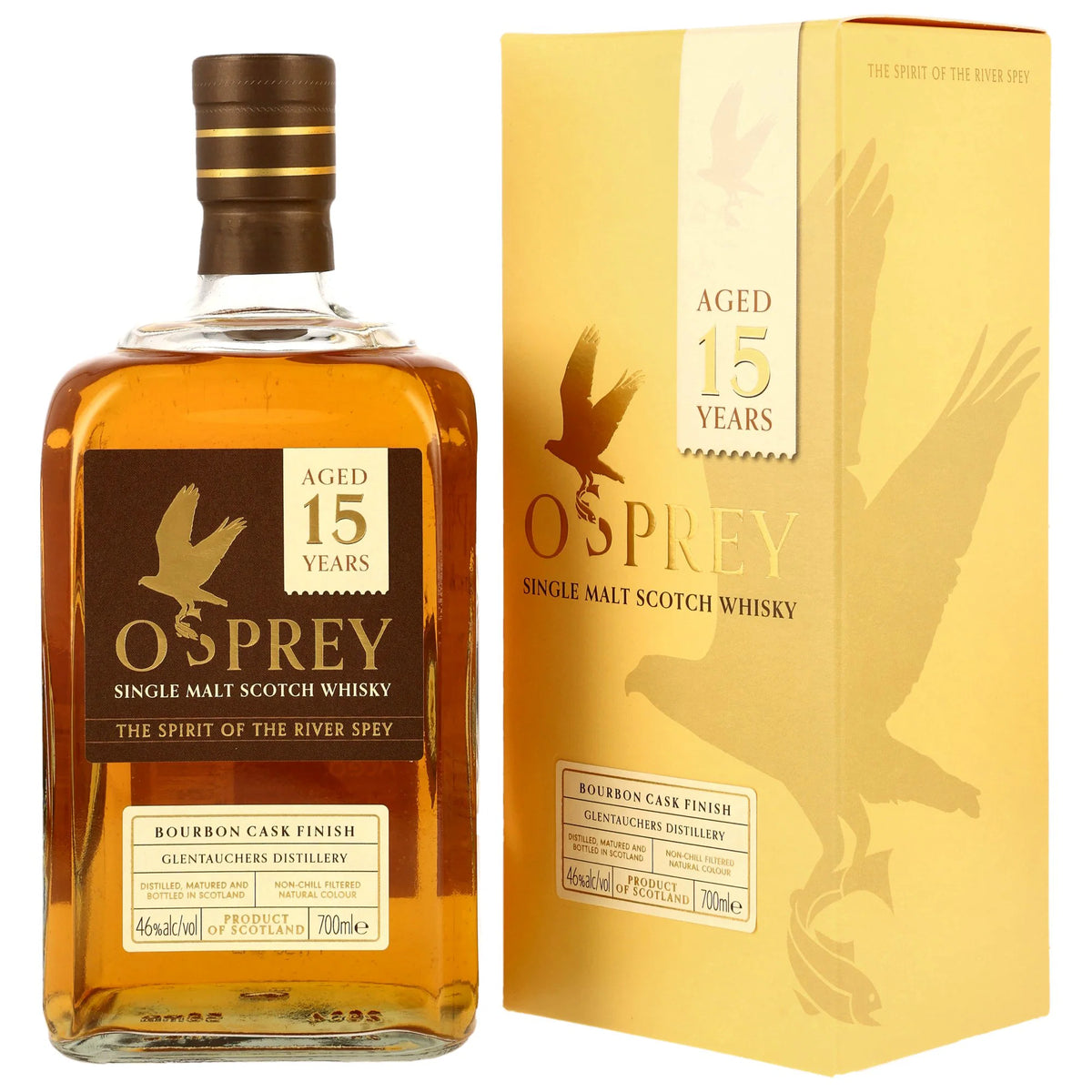 Glentauchers 15 Jahre - Bourbon Cask Finish - Osprey - The Spirit of the River Spey