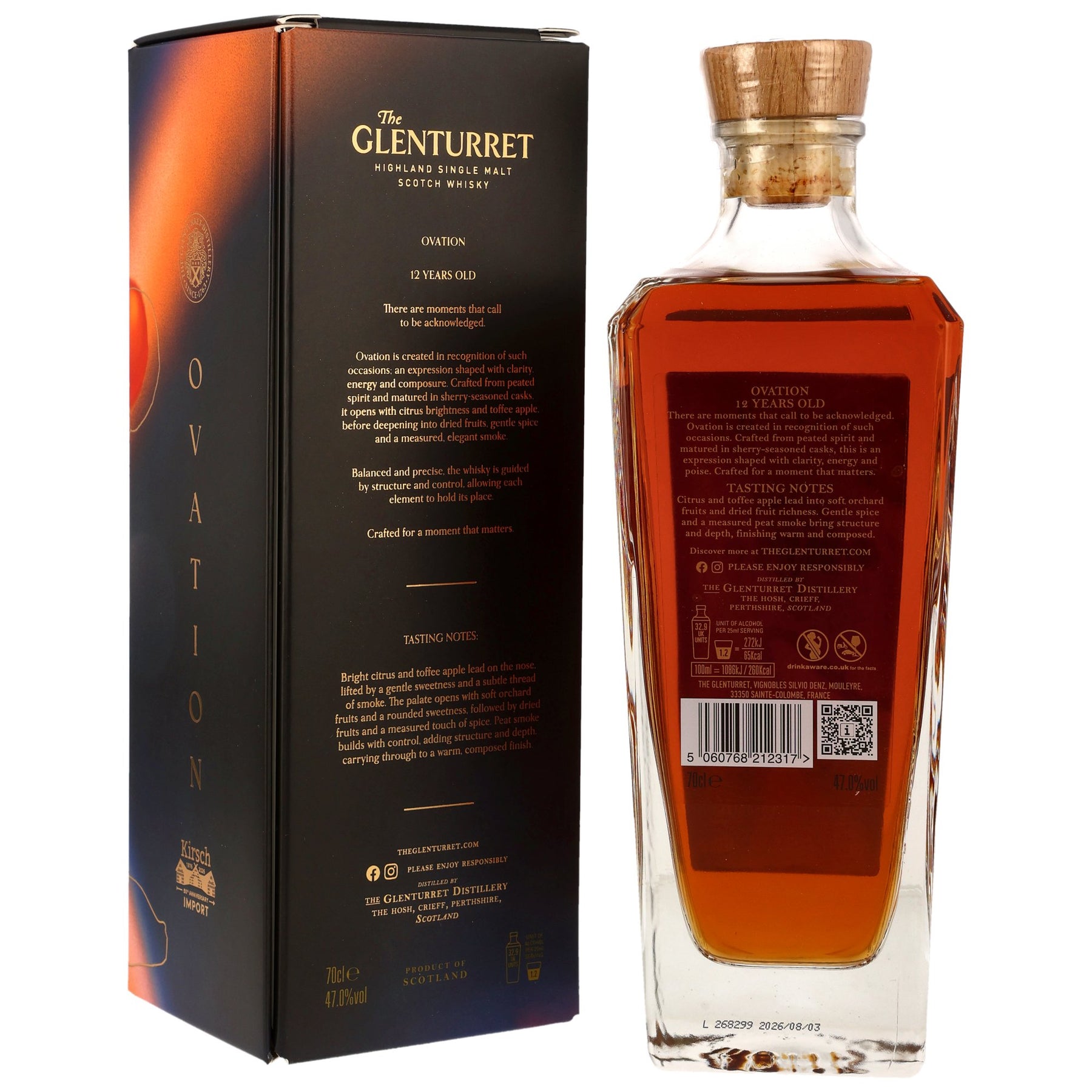 Glenturret Ovation - 12 Jahre - Germany Exclusive - Highland Single Malt Scotch Whisky
