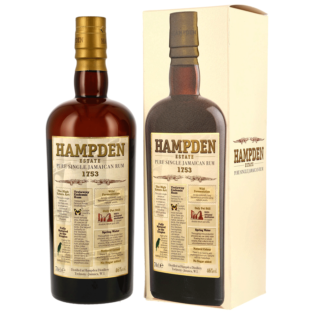 Hampden 1753 - 3 Jahre - Pure Single Jamaican Rum