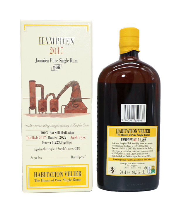 Hampden 2017 - 5 Jahre - DOK Jamaica Pure Single Rum Habitation Velier