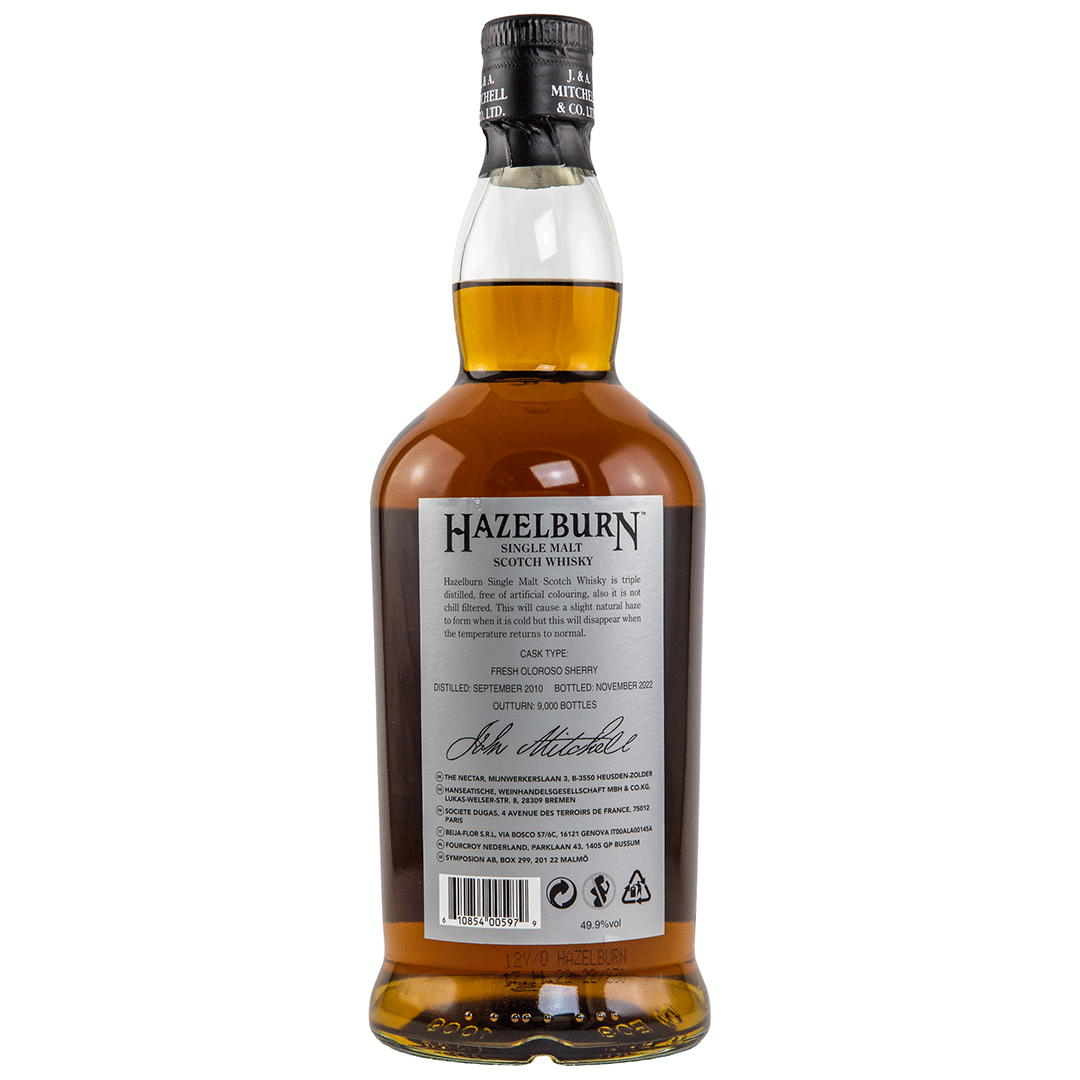 Hazelburn 12 Jahre - Oloroso Cask - Release 2023